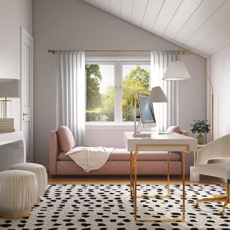 Glam Office Design by Havenly Interior Designer Brady