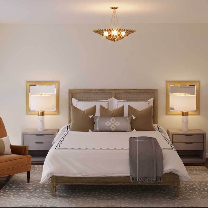 Classic, Glam, Traditional, Transitional, Preppy Bedroom Design by Havenly Interior Designer Lisa