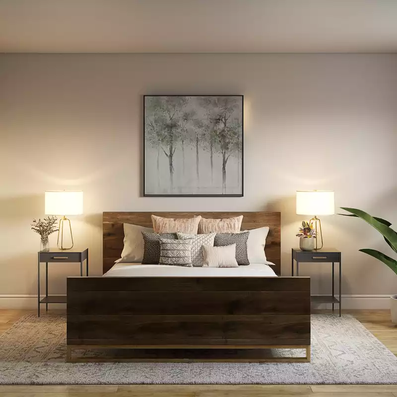 Industrial, Rustic Bedroom Design by Havenly Interior Designer Olivia