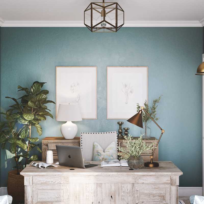 Contemporary Office Design by Havenly Interior Designer Melisa