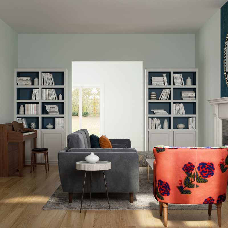 Eclectic, Bohemian Living Room Design by Havenly Interior Designer Joanna