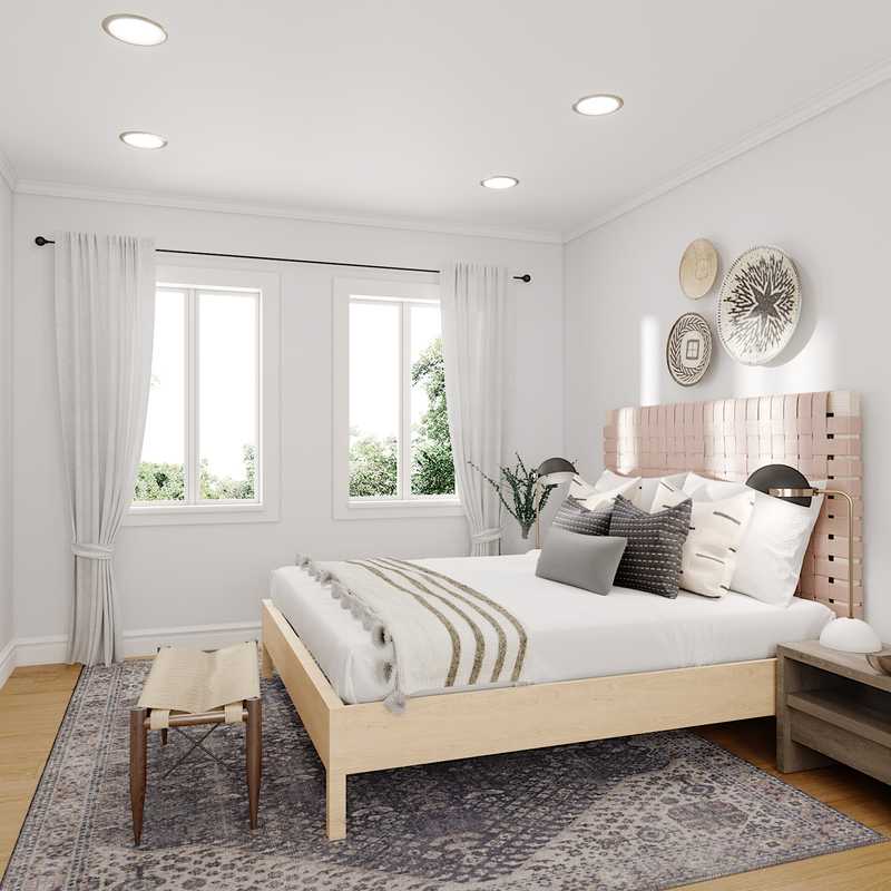 Eclectic, Transitional Bedroom Design by Havenly Interior Designer Brianna