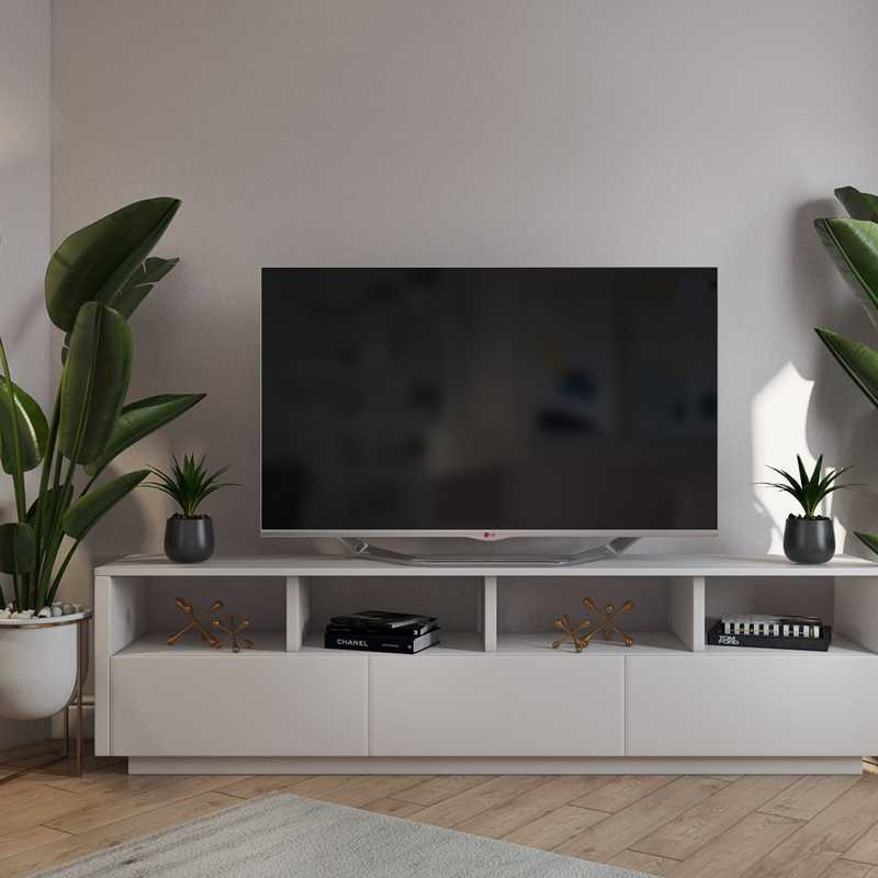 Eclectic Living Room Design by Havenly Interior Designer Julio