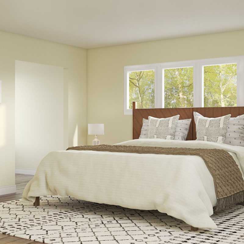 Eclectic, Bohemian, Midcentury Modern Bedroom Design by Havenly Interior Designer Alyssa