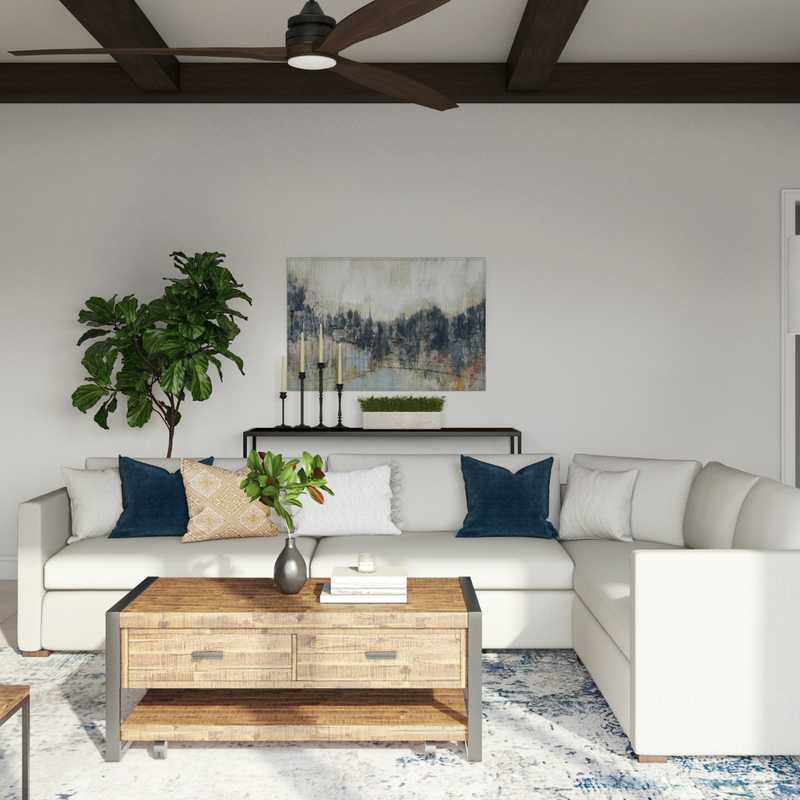 Modern, Minimal Living Room Design by Havenly Interior Designer Nancy