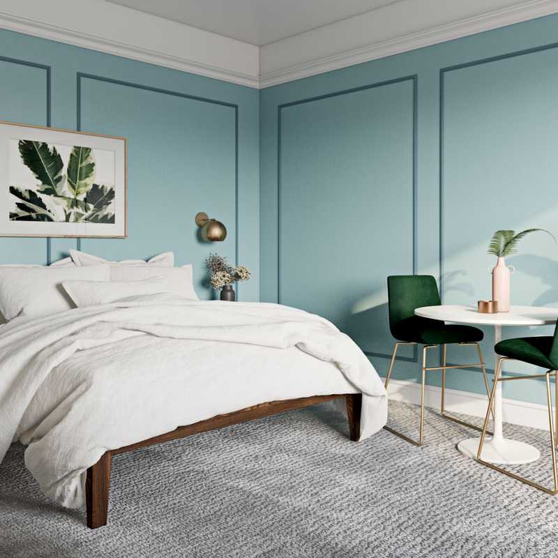 Contemporary, Bohemian Living Room Design by Havenly Interior Designer Lilly