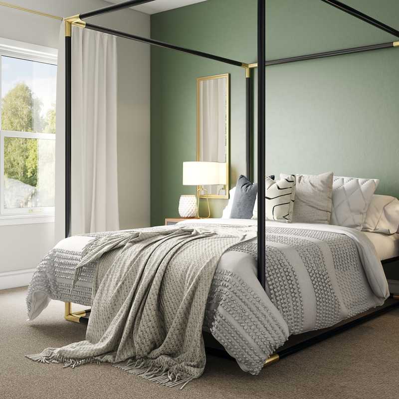 Contemporary, Eclectic, Glam Bedroom Design by Havenly Interior Designer Emilee