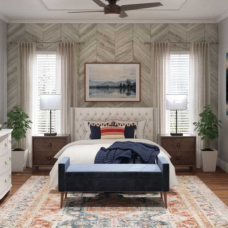 Coastal, Farmhouse Bedroom Design by Havenly Interior Designer Shelby