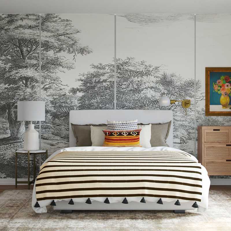 Eclectic Bedroom Design by Havenly Interior Designer Natalie