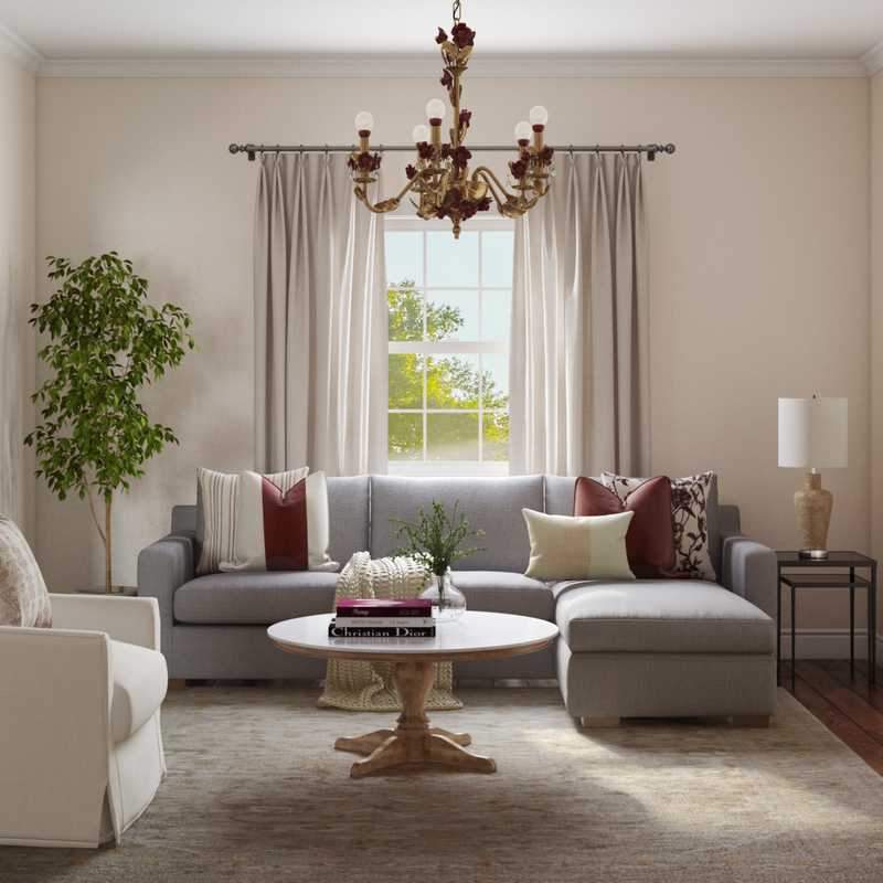 Classic, Traditional Living Room Design by Havenly Interior Designer Sarah