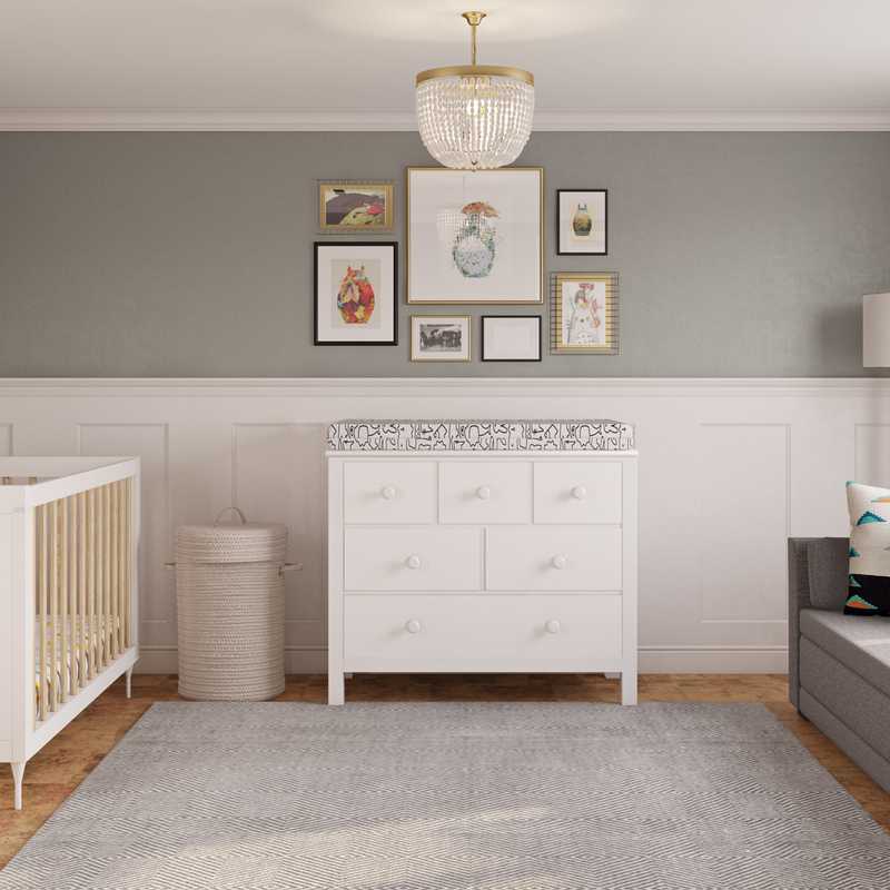 Contemporary, Eclectic Nursery Design by Havenly Interior Designer Chanel