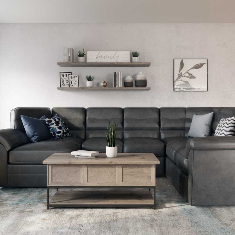 Modern Living Room Design by Havenly Interior Designer Lauren