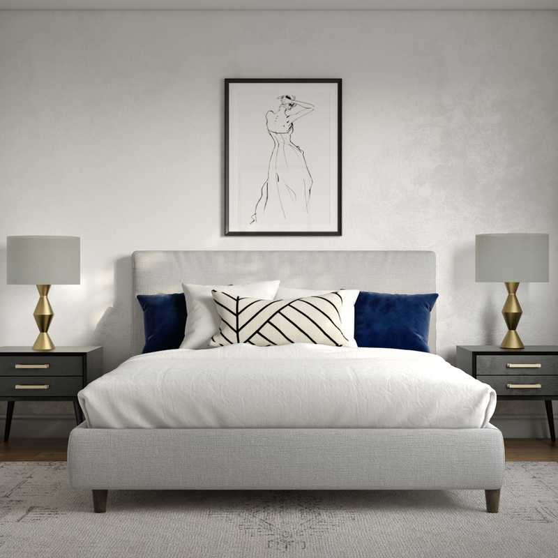 Modern, Glam Bedroom Design by Havenly Interior Designer Anna