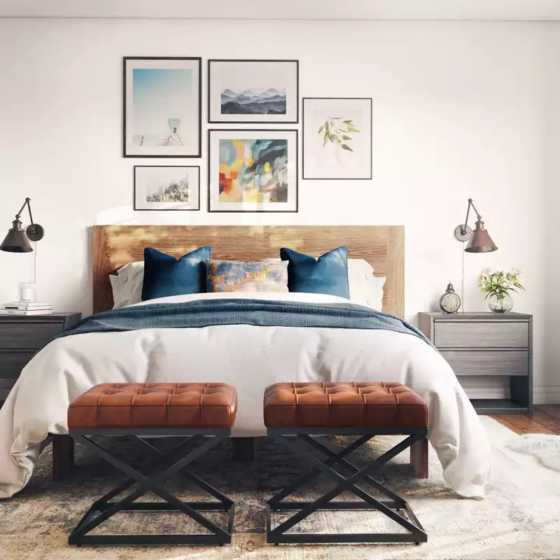 Modern, Midcentury Modern, Minimal, Scandinavian Bedroom Design by Havenly Interior Designer Shalene