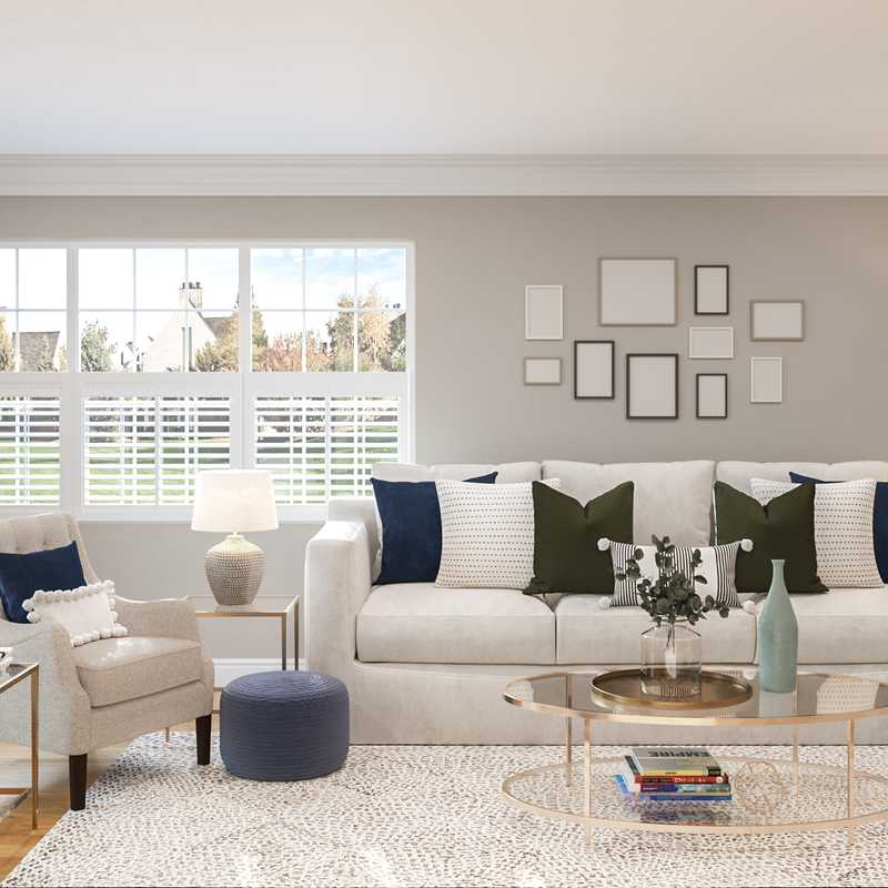 Modern, Glam Living Room Design by Havenly Interior Designer Laura