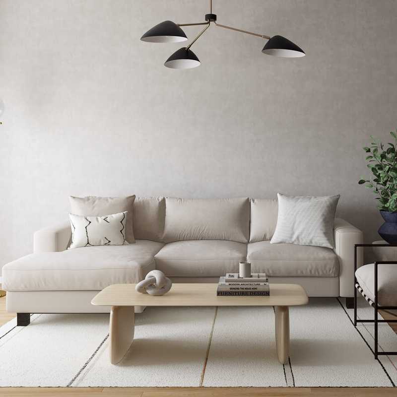 Contemporary, Minimal Living Room Design by Havenly Interior Designer Sarah