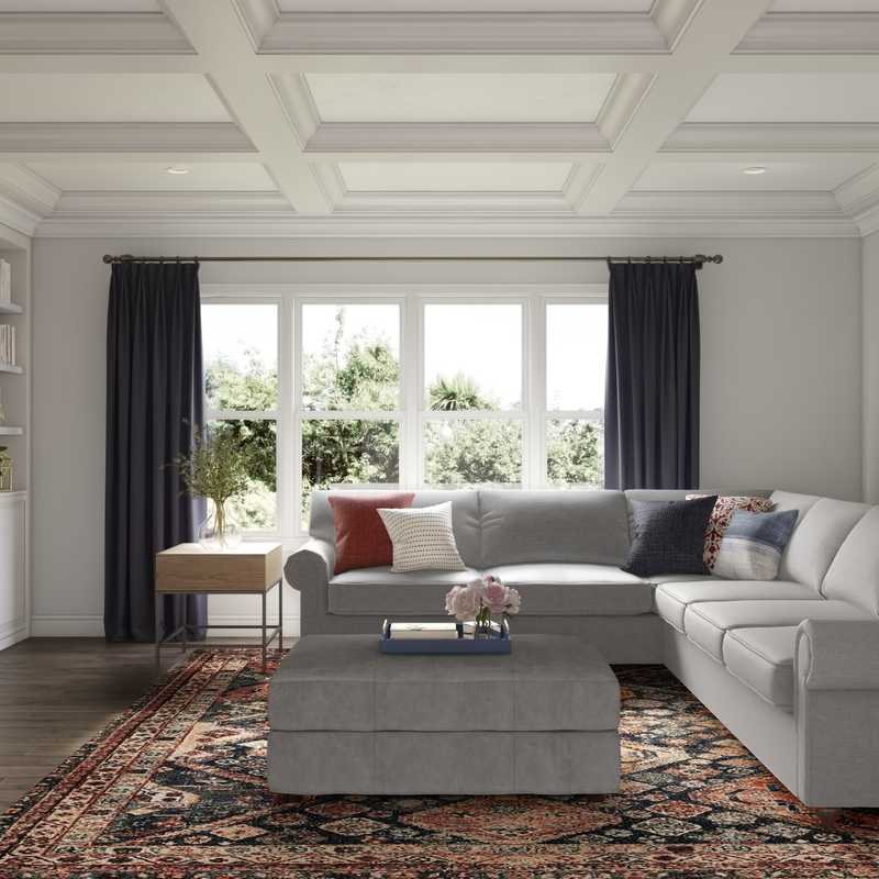 Modern, Bohemian Living Room Design by Havenly Interior Designer Barbara