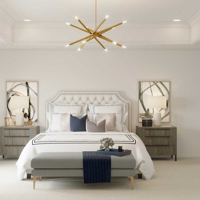 Contemporary, Modern, Glam Bedroom Design by Havenly Interior Designer Karen