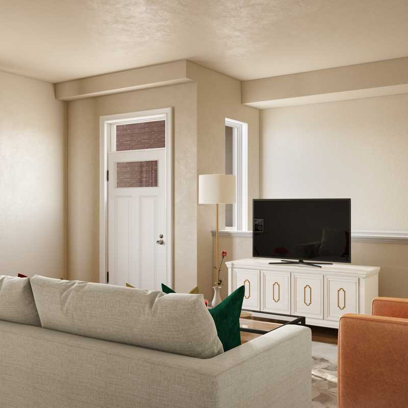 Contemporary, Modern, Glam Living Room Design by Havenly Interior Designer Elisabeth