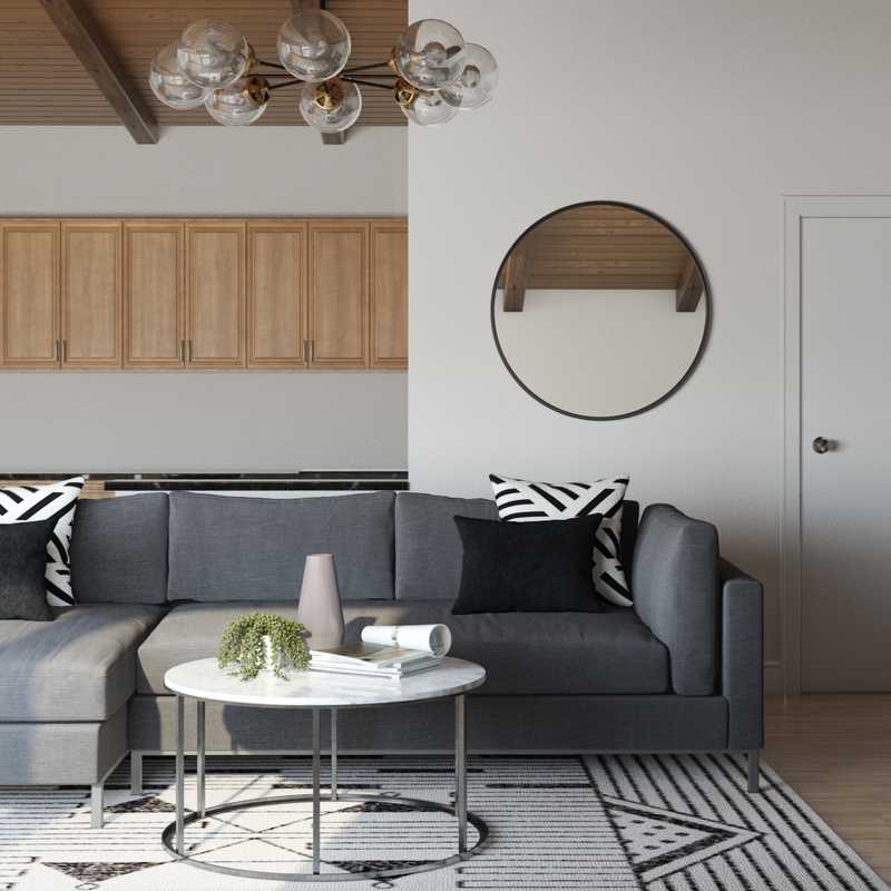 Contemporary, Industrial Living Room Design by Havenly Interior Designer Rocio