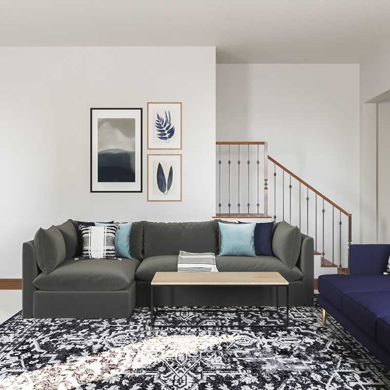 Contemporary, Modern Living Room Design by Havenly Interior Designer Lisa