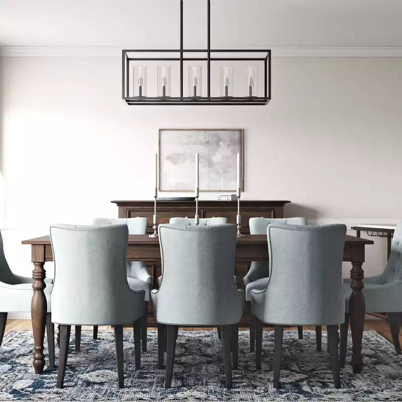 Classic, Traditional Dining Room Design by Havenly Interior Designer Aubrey