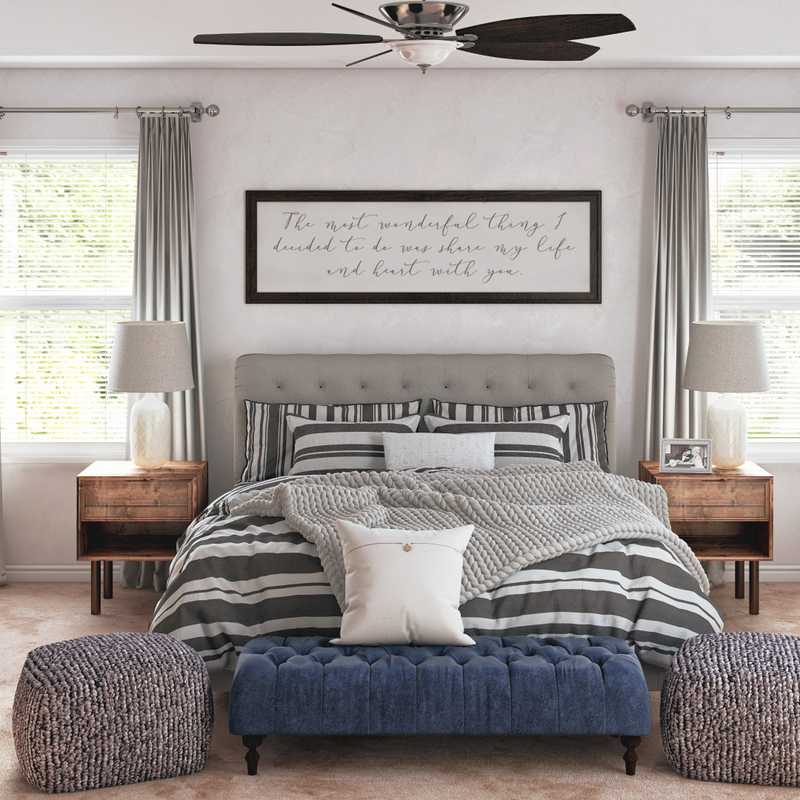 Classic, Farmhouse Bedroom Design by Havenly Interior Designer Austin