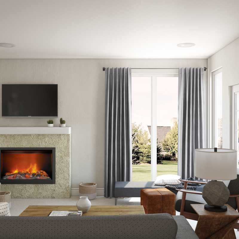 Modern, Minimal Living Room Design by Havenly Interior Designer Jessie