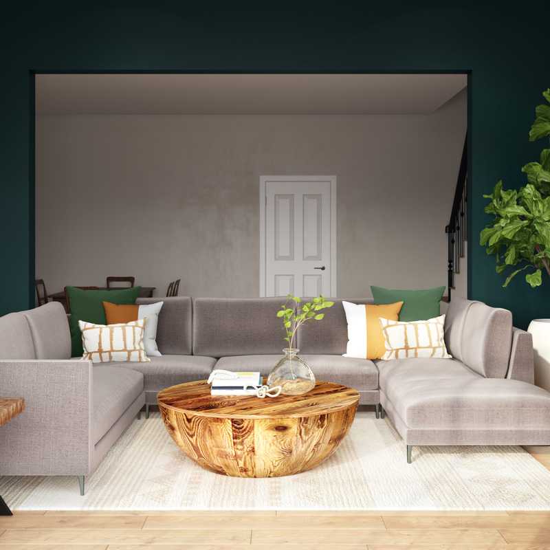 Eclectic, Bohemian, Scandinavian Living Room Design by Havenly Interior Designer Sophia