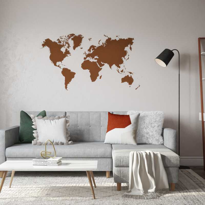 Midcentury Modern Living Room Design by Havenly Interior Designer Jennifer