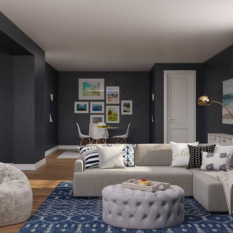 Contemporary, Classic Living Room Design by Havenly Interior Designer Shameika