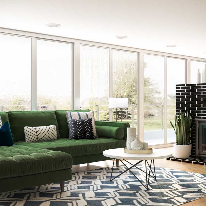 Modern, Midcentury Modern, Scandinavian Living Room Design by Havenly Interior Designer Madison