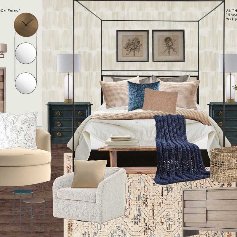 Contemporary, Classic, Coastal Bedroom Design by Havenly Interior Designer Patrice