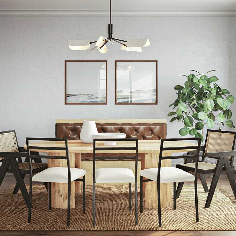 Eclectic Dining Room Design by Havenly Interior Designer Marlene