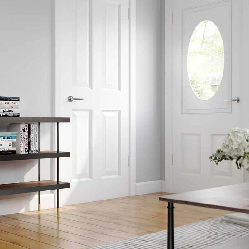 Rustic Living Room Design by Havenly Interior Designer Austin