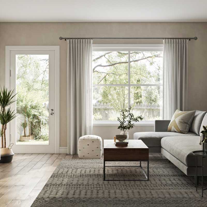 Modern, Bohemian, Midcentury Modern Living Room Design by Havenly Interior Designer Laura