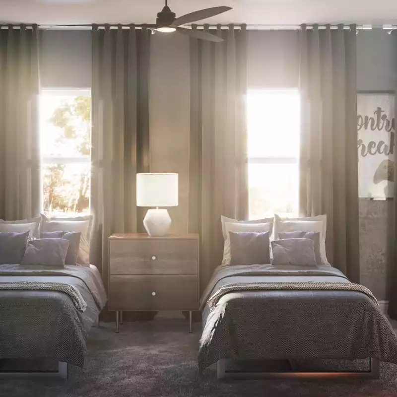 Industrial Bedroom Design by Havenly Interior Designer Austin