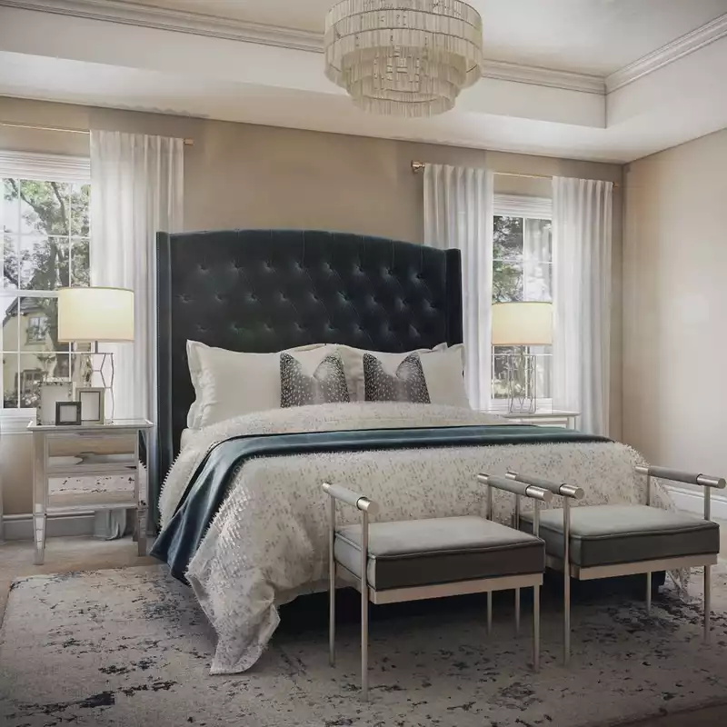 Glam Bedroom Design by Havenly Interior Designer Talia