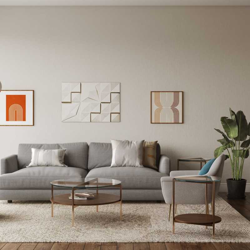 Midcentury Modern Living Room Design by Havenly Interior Designer Hadasa