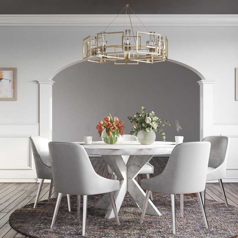 Contemporary, Modern Dining Room Design by Havenly Interior Designer Stacy