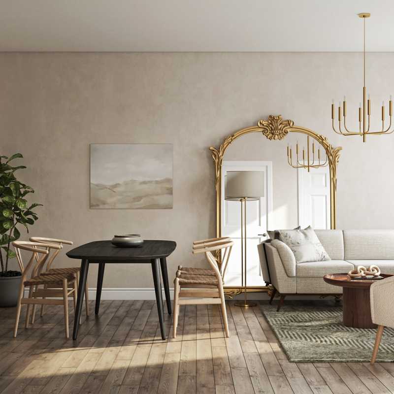 Rustic, Transitional Living Room Design by Havenly Interior Designer Gonzalo