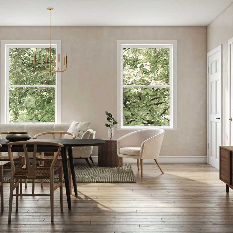 Rustic, Transitional Living Room Design by Havenly Interior Designer Gonzalo