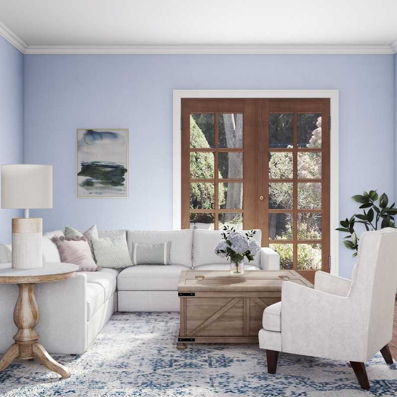Classic, Coastal Living Room Design by Havenly Interior Designer Mariela