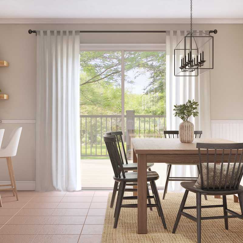 Classic, Farmhouse, Transitional Dining Room Design by Havenly Interior Designer Kaity