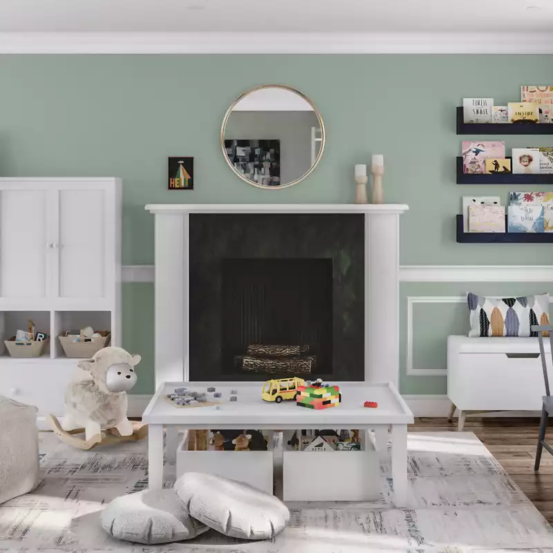 Modern, Midcentury Modern, Scandinavian Living Room Design by Havenly Interior Designer Emily