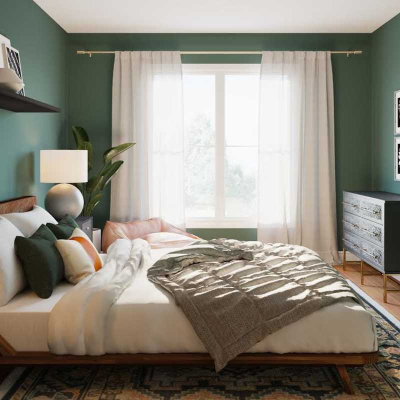 Modern, Bohemian, Industrial Bedroom Design by Havenly Interior Designer Maria