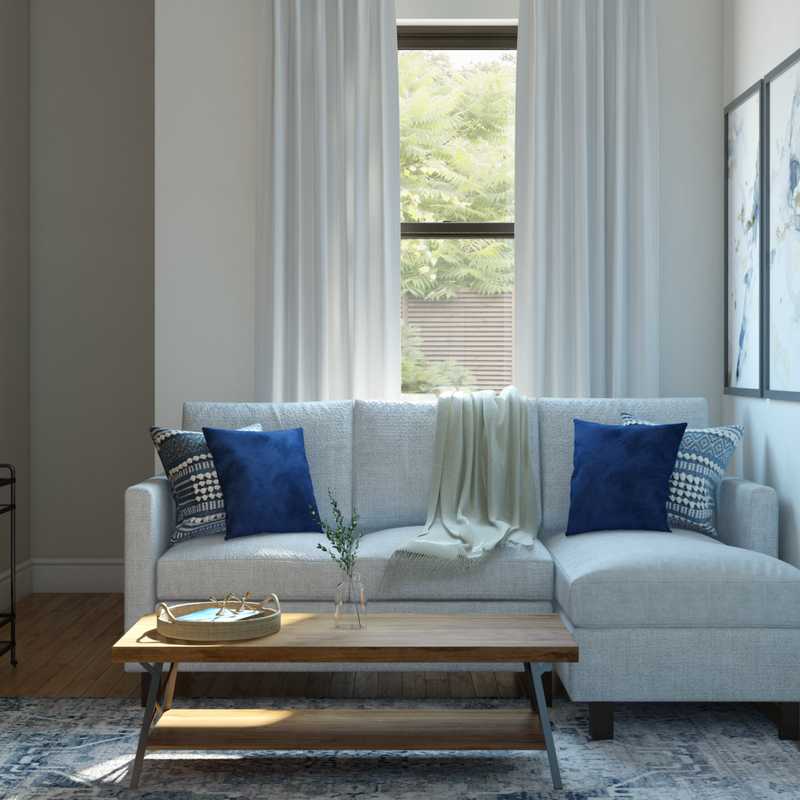 Midcentury Modern Living Room Design by Havenly Interior Designer Tatiana