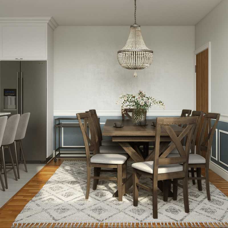 Bohemian Dining Room Design by Havenly Interior Designer Kylie