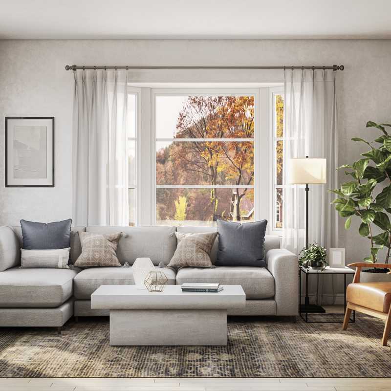 Modern, Classic Living Room Design by Havenly Interior Designer Maria