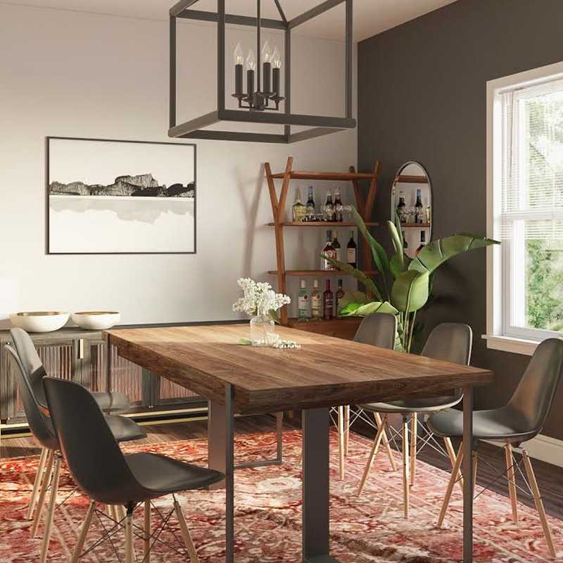 Midcentury Modern, Scandinavian Dining Room Design by Havenly Interior Designer Maria